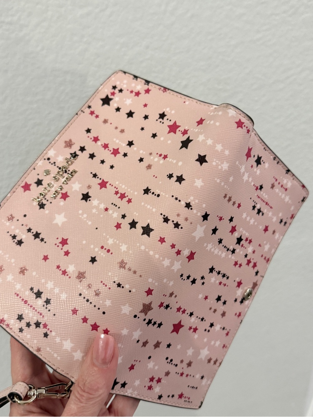 โจ Kate Spade New York Staci Twinkle Stars Phone Wallet Wristlet - Picture 3 of 9